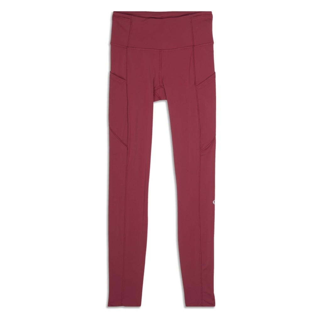 lululemon athletica Maroon High-Rise Pocket Leggings